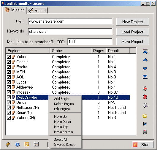Screenshot of Exlink Monitor!